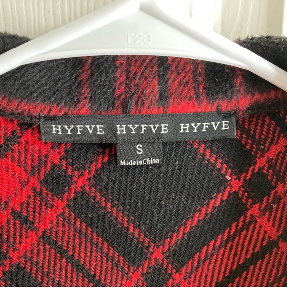 Red plaid shacket - Picture 3 of 5